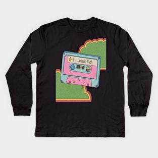 vintage cassette tape Charlie Puth Kids Long Sleeve T-Shirt